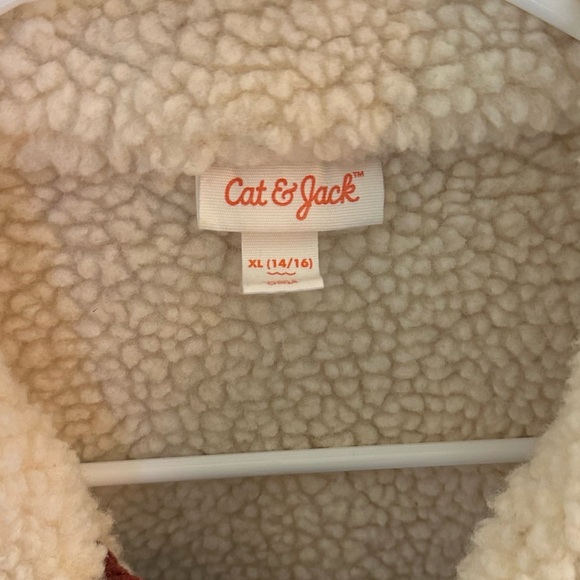 Red Sherpa coat - Picture 2 of 3